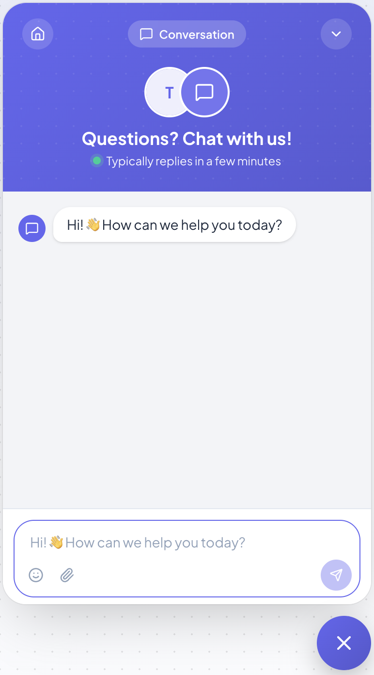 LUXCHAT widget preview